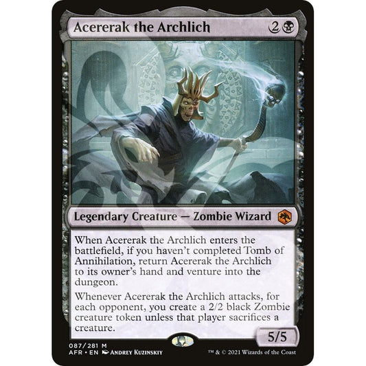 Image for Acererak the Archlich (87) (AFR&) - Magic: The Gathering