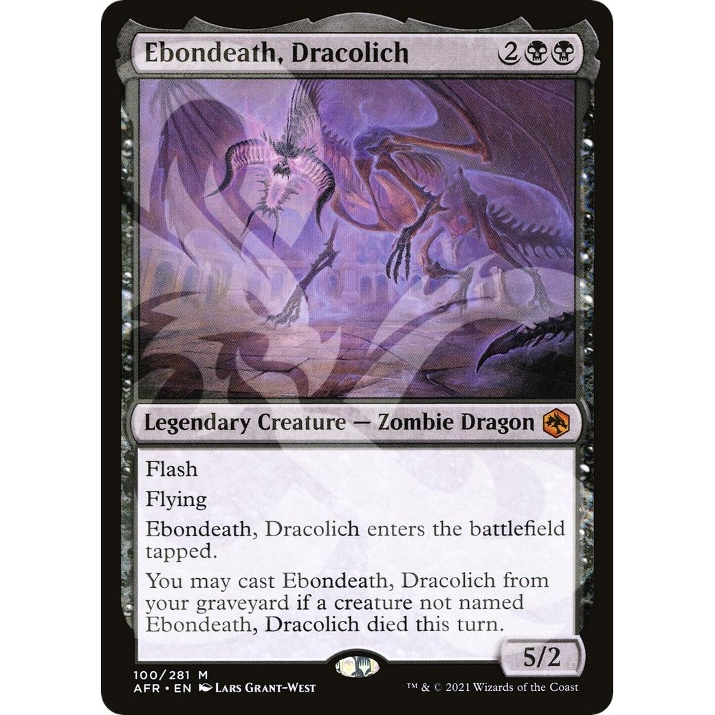 Image for Ebondeath, Dracolich (100) (AFR&) - Magic: The Gathering
