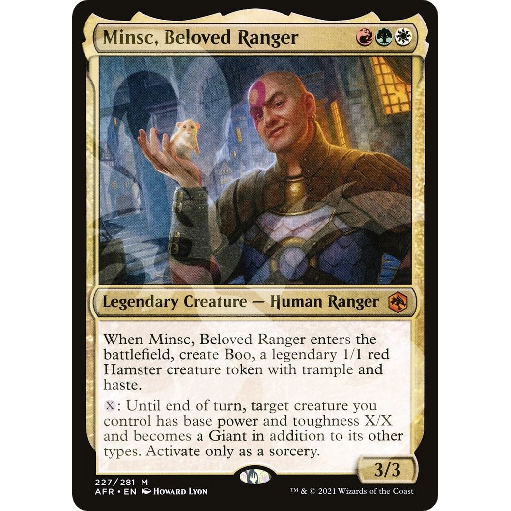 Image for Minsc, Beloved Ranger (227) (AFR&) - Magic: The Gathering