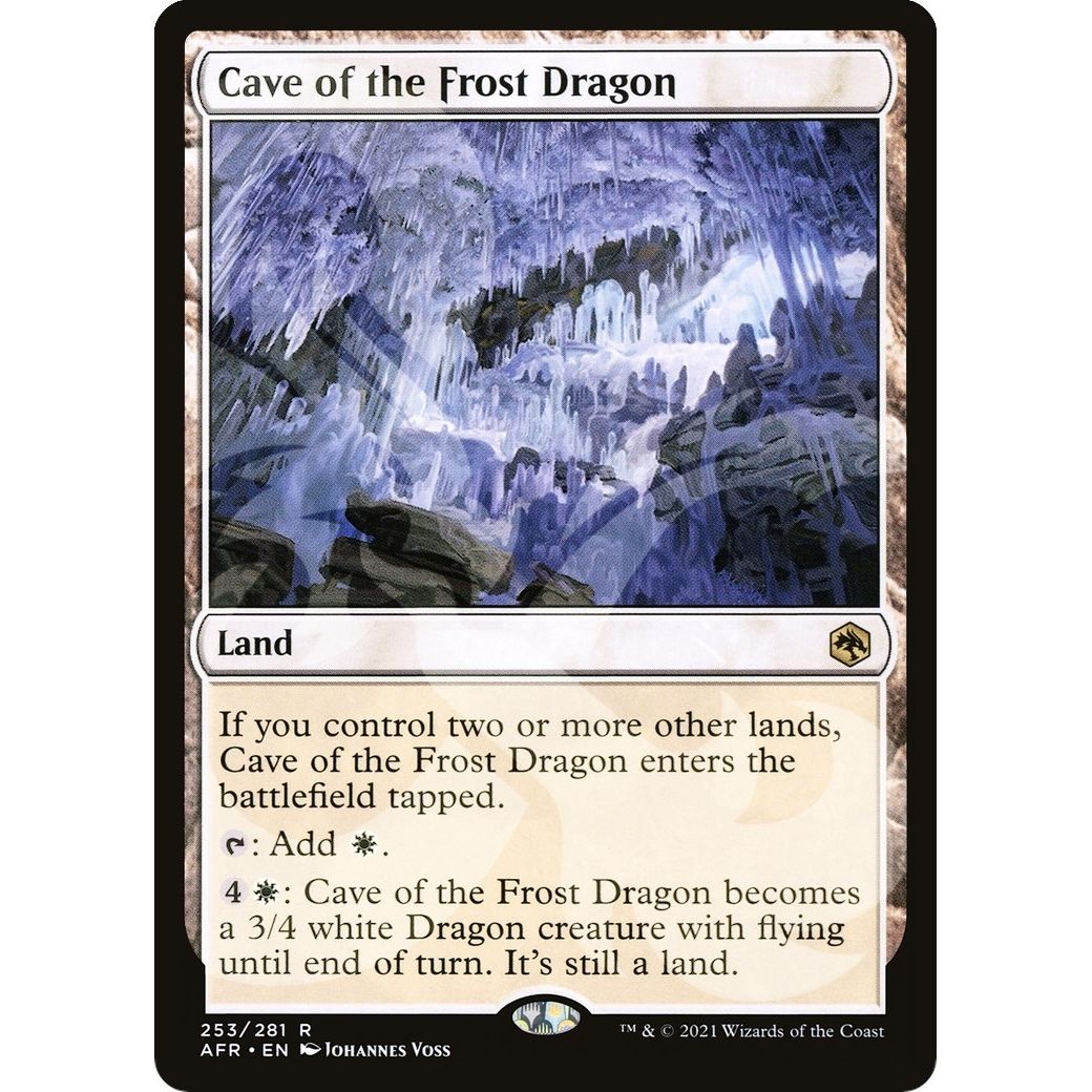 Image for Cave of the Frost Dragon (253) (AFR&) - Magic: The Gathering