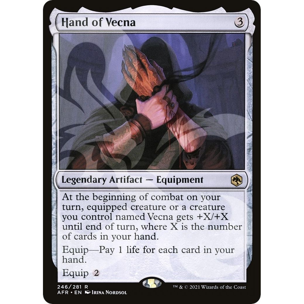 Image for Hand of Vecna (246) (AFR&) - Magic: The Gathering