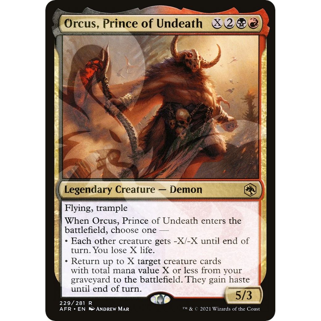 Image for Orcus, Prince of Undeath (229) (AFR&) - Magic: The Gathering