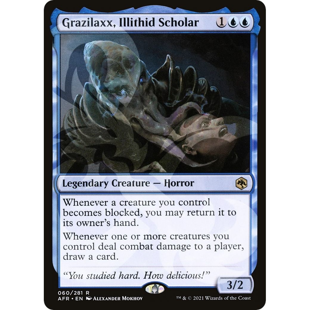 Image for Grazilaxx, Illithid Scholar (60) (AFR&) - Magic: The Gathering
