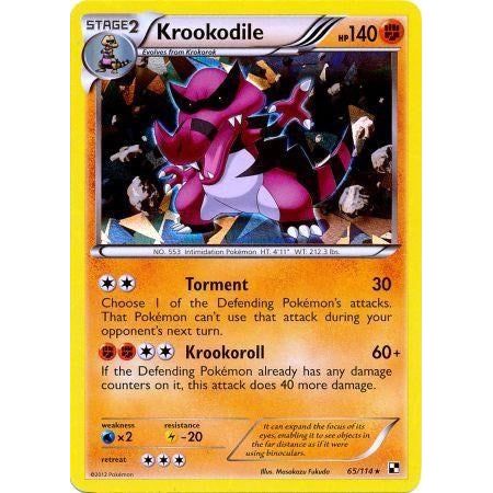 Image for Krookodile - 65/114 (Cracked Ice Holo) (065/114) (BLE) - Pokemon