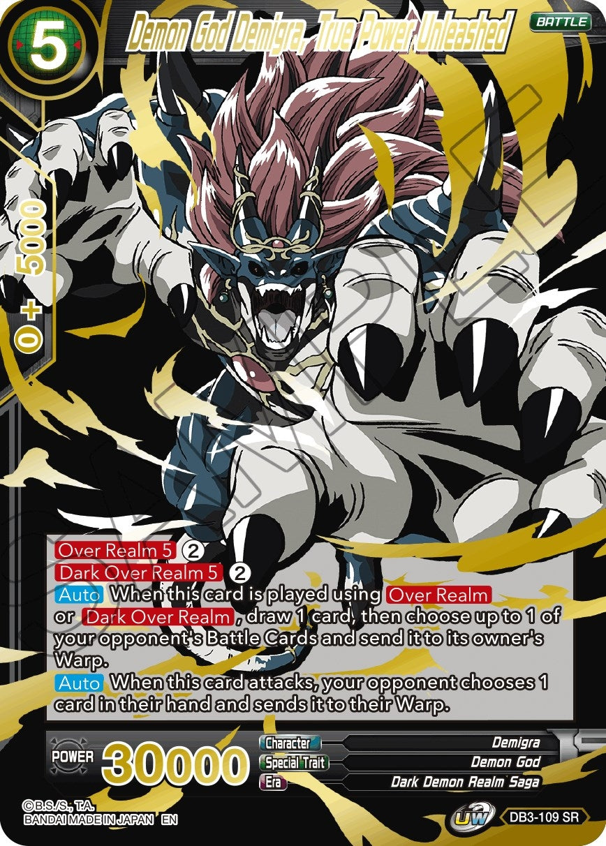 Image for Demon God Demigra, True Power Unleashed (Alternate Art) (DB3-109) (DBS-BE19) - Dragon Ball Super: Masters