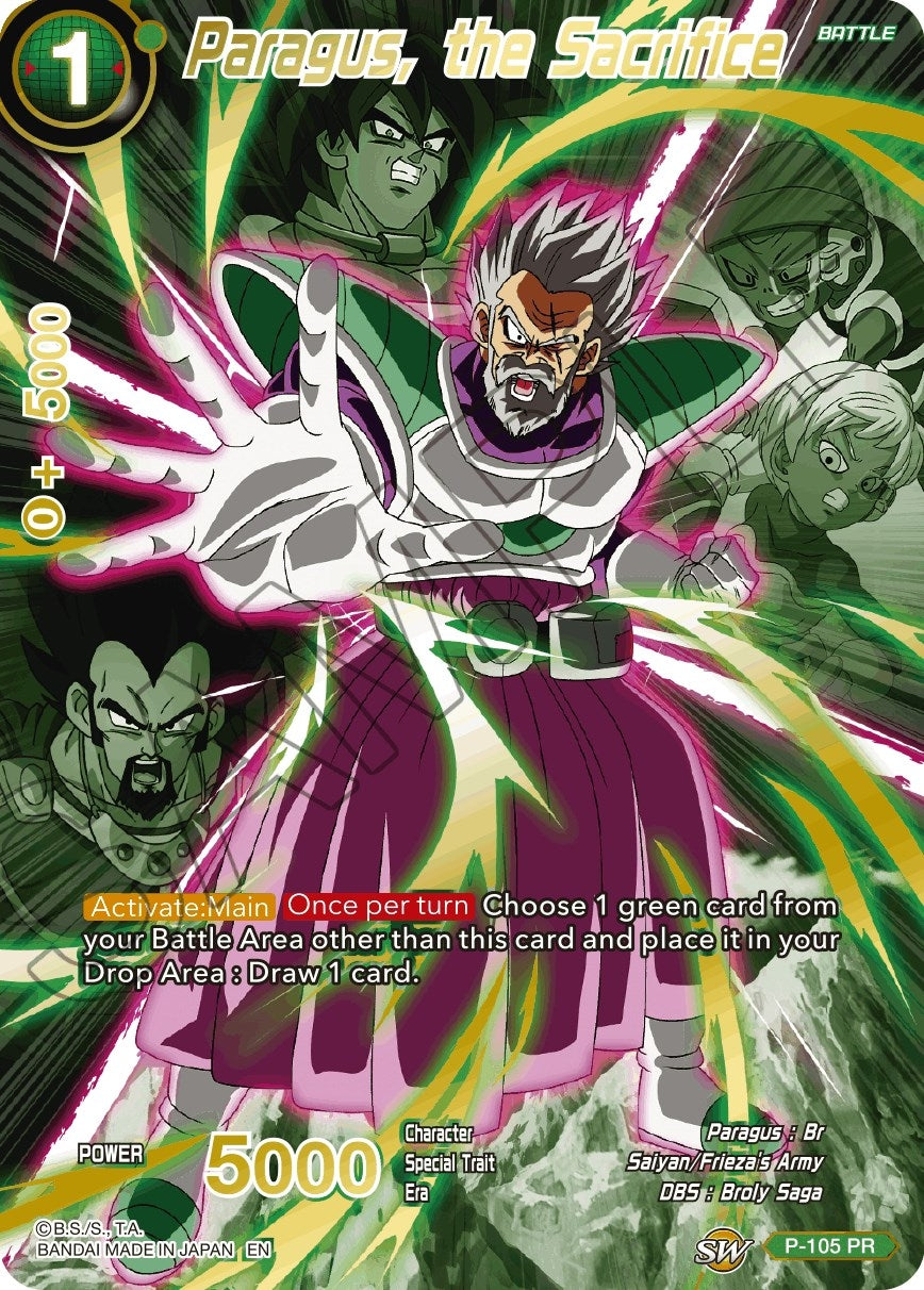 Image for Paragus, the Sacrifice (Alternate Art) (P-105) (DBS-BE19) - Dragon Ball Super: Masters
