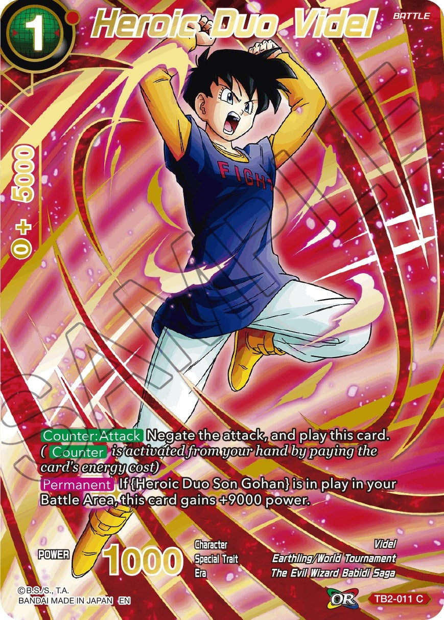 Image for Heroic Duo Videl (Alternate Art) (TB2-011) (DBS-BE19) - Dragon Ball Super: Masters