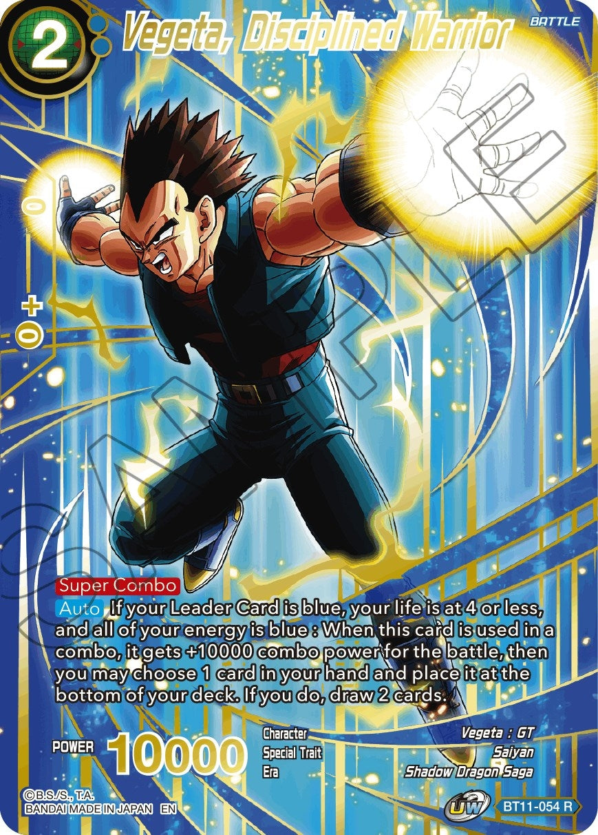 Image for Vegeta, Disciplined Warrior (Alternate Art) (BT11-054) (DBS-BE19) - Dragon Ball Super: Masters