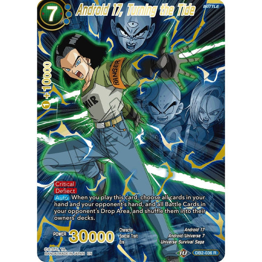 Image for Android 17, Turning the Tide (Alternate Art) (DB2-036) (DBS-BE19) - Dragon Ball Super: Masters