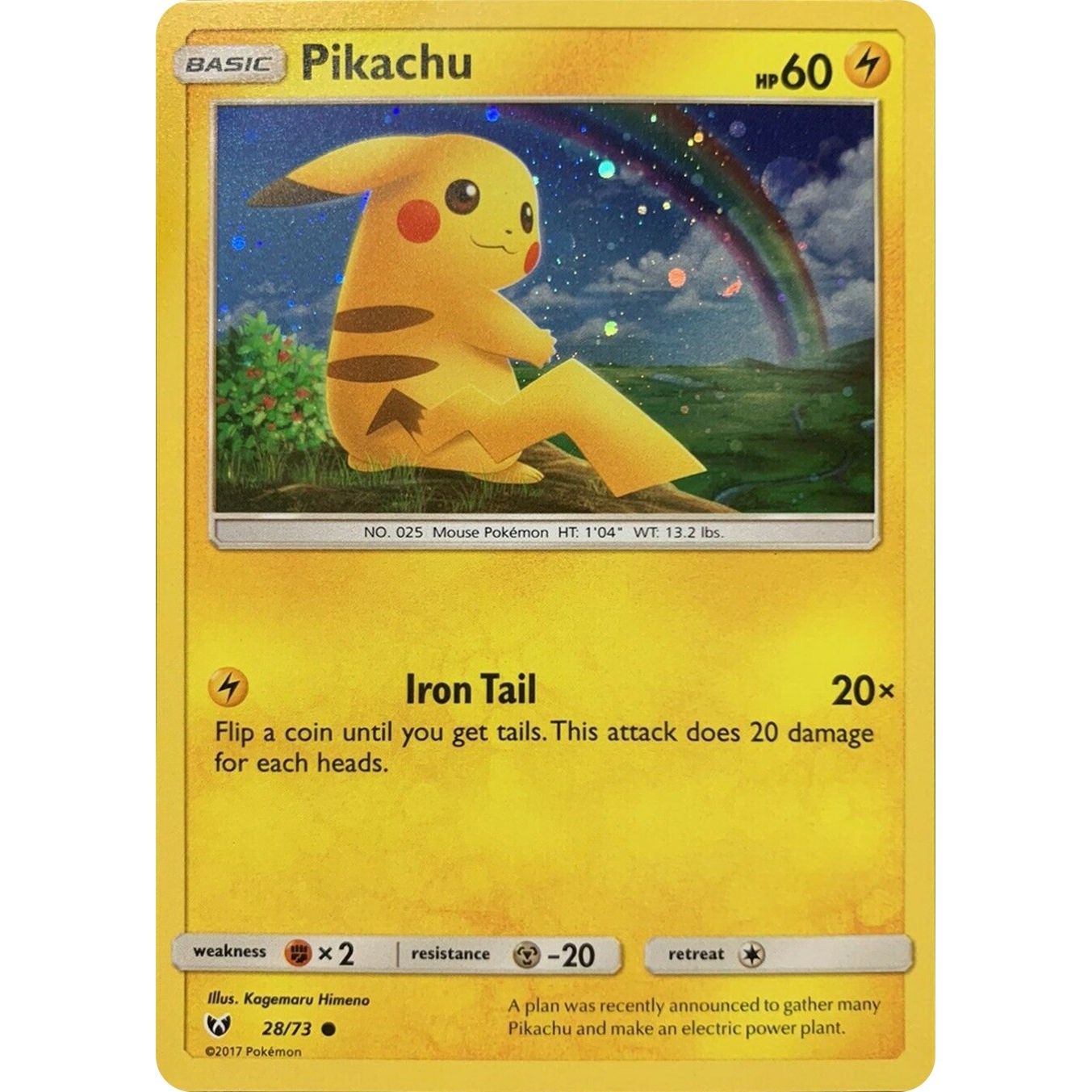 Image for Pikachu - 28/73 (Cosmos Holo) (028/073) (MCAP) - Pokemon