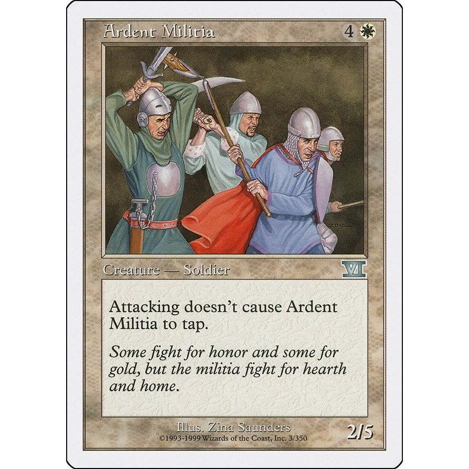 Image for Ardent Militia (3) (6ED) - Magic: The Gathering