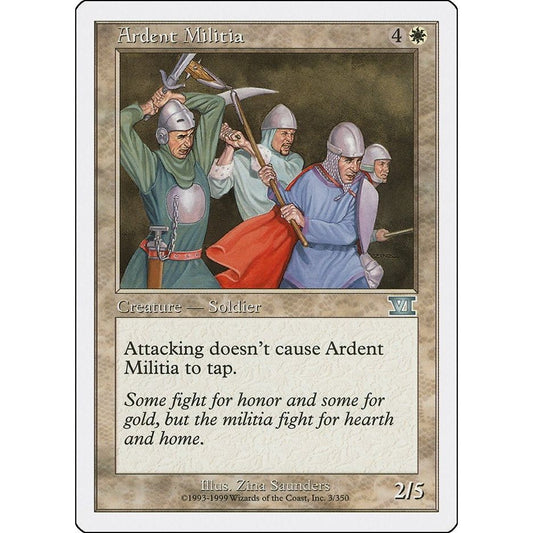 Image for Ardent Militia (3) (6ED) - Magic: The Gathering