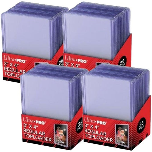 Image for 3" x 4" Clear Regular Toploader (25-Count) [Pack of 4] - Collectible Storage