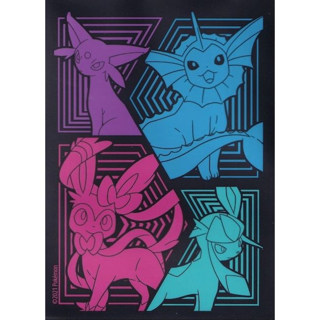 Image for Pokemon TCG: Evolving Skies Elite Trainer Box Card Sleeves - Glaceon, Vaporeon, Sylveon, & Espeon (65 Pack) - Card Sleeves