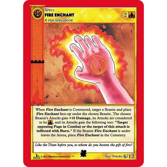 Image for Fire Enchant (6) (CNFE-TD) - MetaZoo