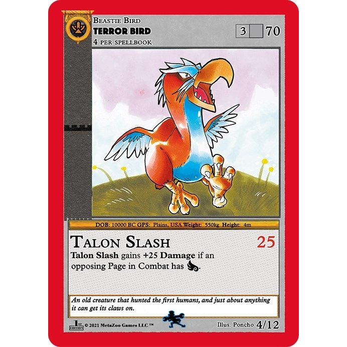 Image for Terror Bird (4) (CNFE-TD) - MetaZoo