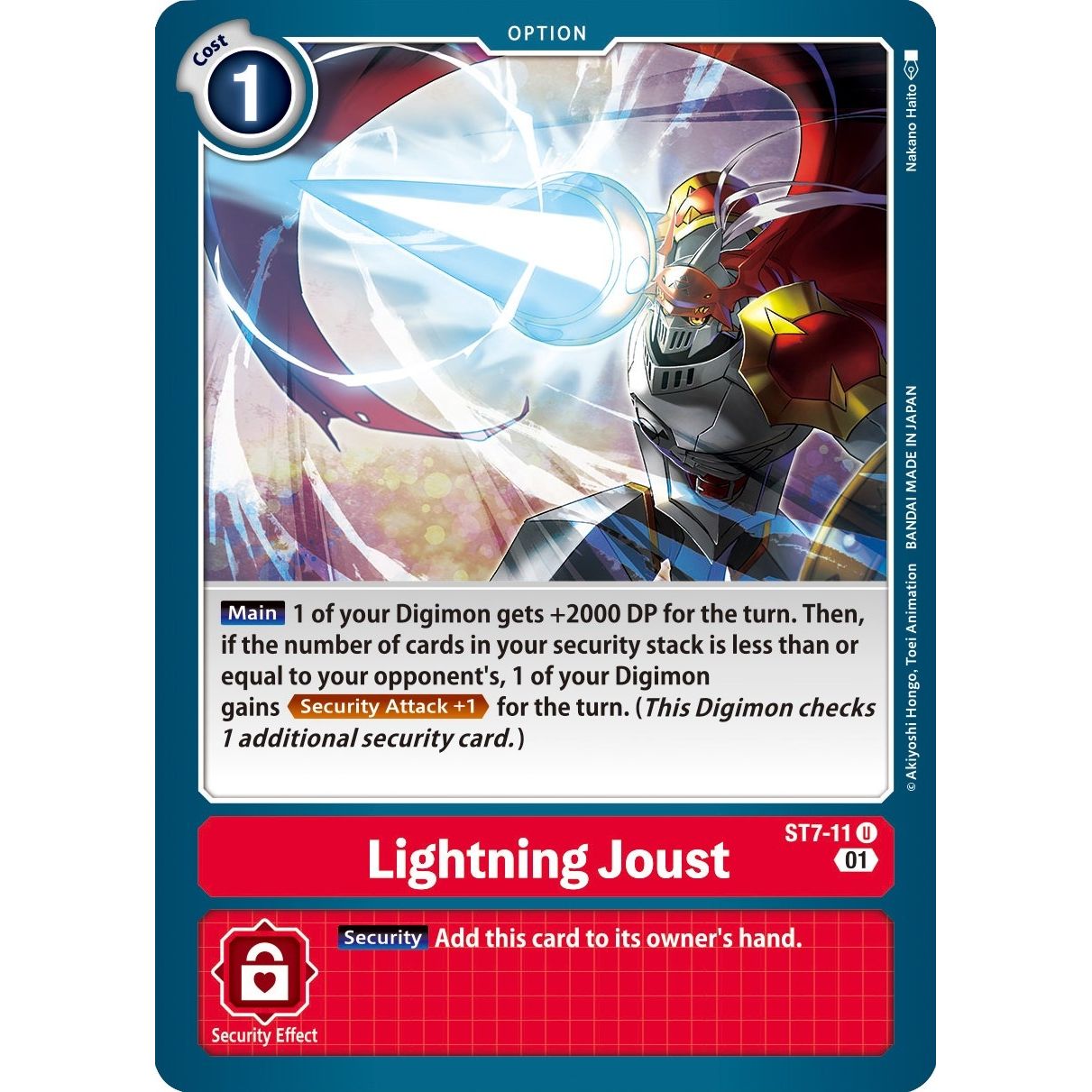 Image for Lightning Joust (ST7-11 U) (ST-7) - Digimon Card Game
