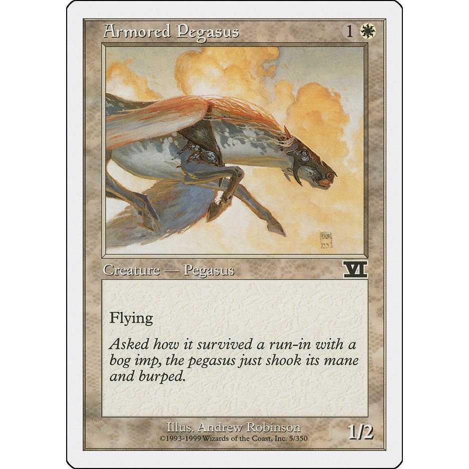 Image for Armored Pegasus (5) (6ED) - Magic: The Gathering