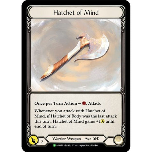 Image for Hatchet of Mind - LGS050 (LGS050) (PR) - Flesh and Blood TCG