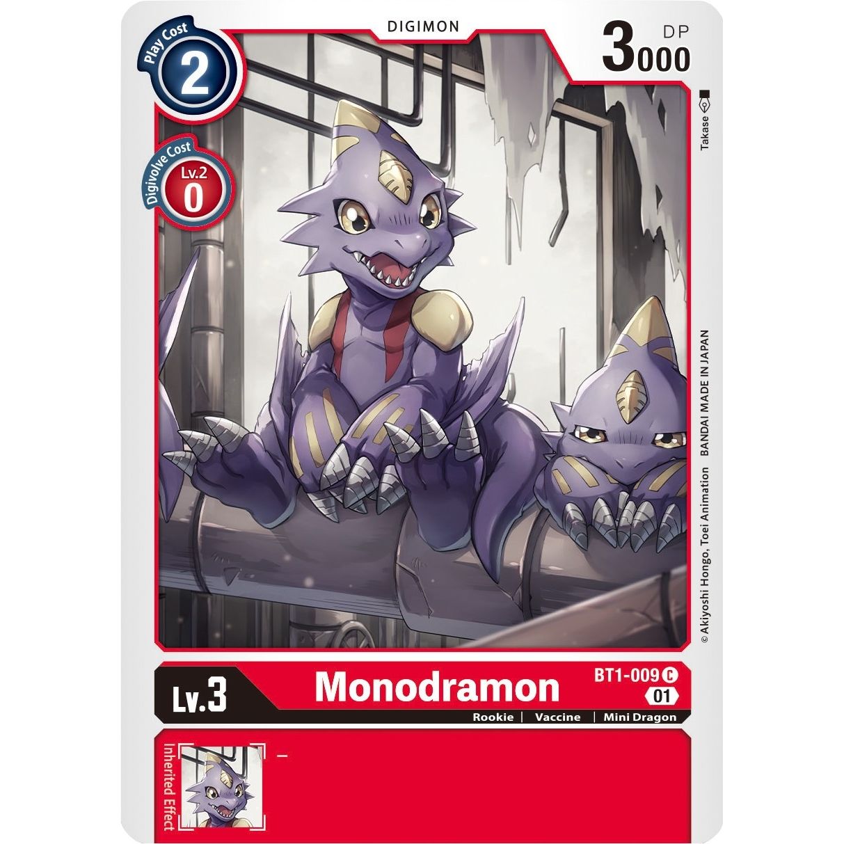 Image for Monodramon - BT1-009 (Alternate Art) (BT1-009 C) (ST-7) - Digimon Card Game