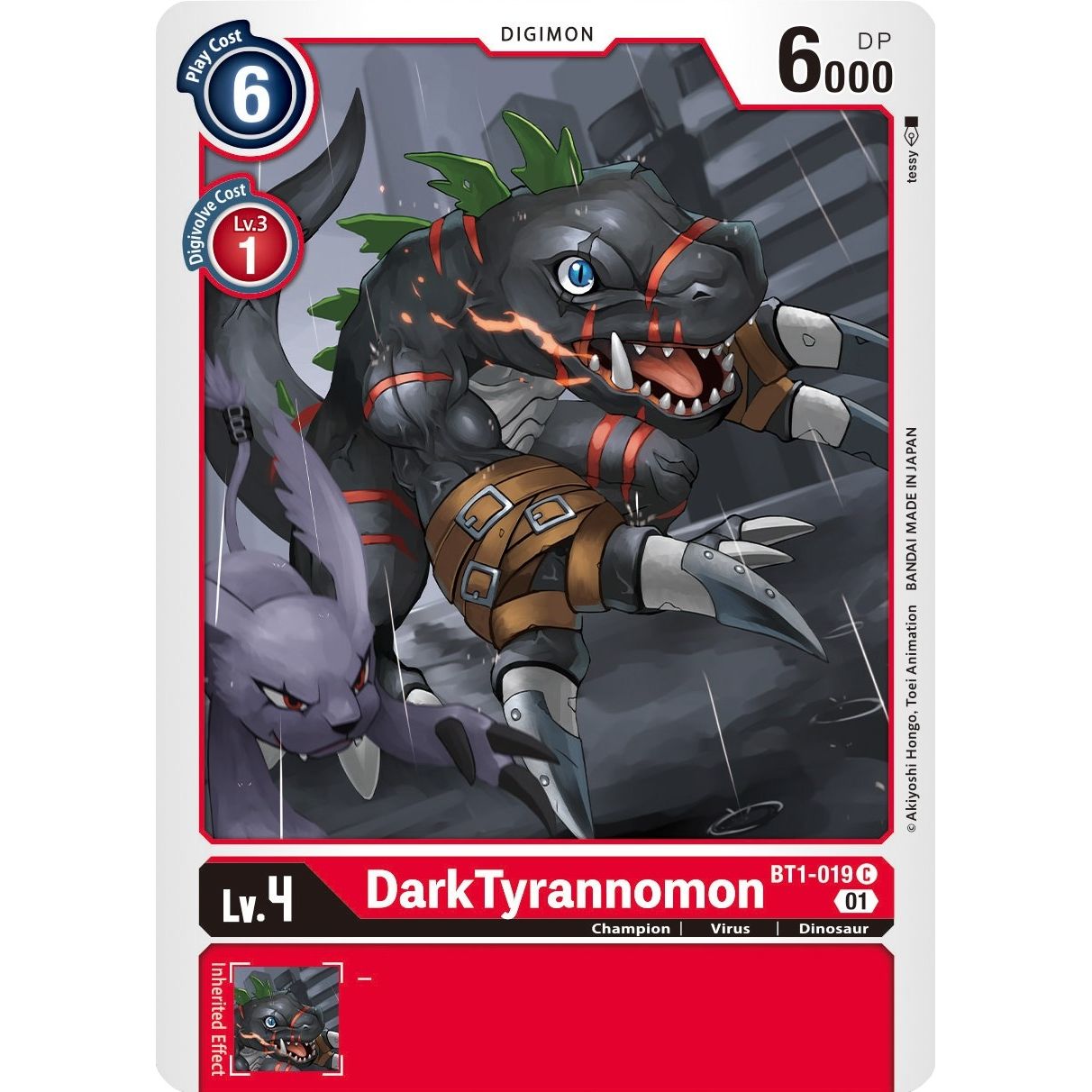 Image for DarkTyrannomon - BT1-019 (Alternate Art) (BT1-019 C) (ST-7) - Digimon Card Game