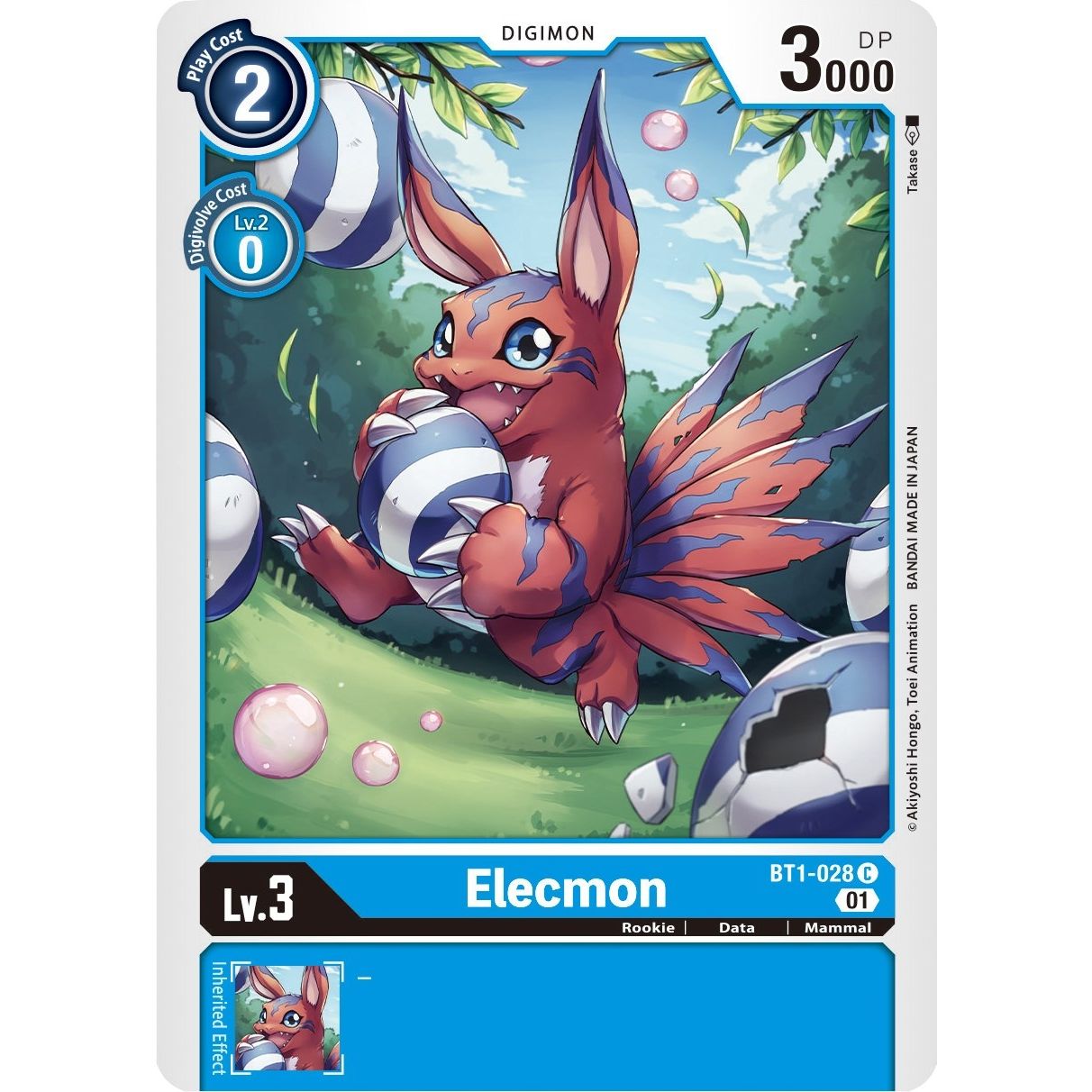 Image for Elecmon - BT1-028 (Alternate Art) (BT1-028 C) (ST-8) - Digimon Card Game