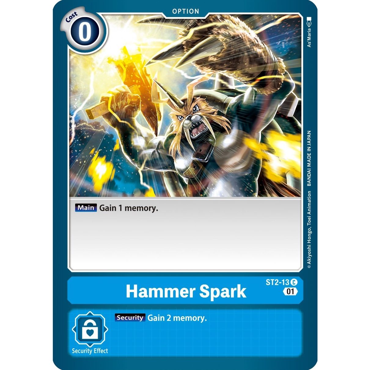 Image for Hammer Spark - ST2-13 (Alternate Art) (ST2-13 C) (ST-8) - Digimon Card Game