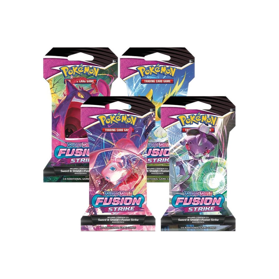 Image for Fusion Strike Sleeved Booster Pack Art Bundle [Set of 4] - Pokemon