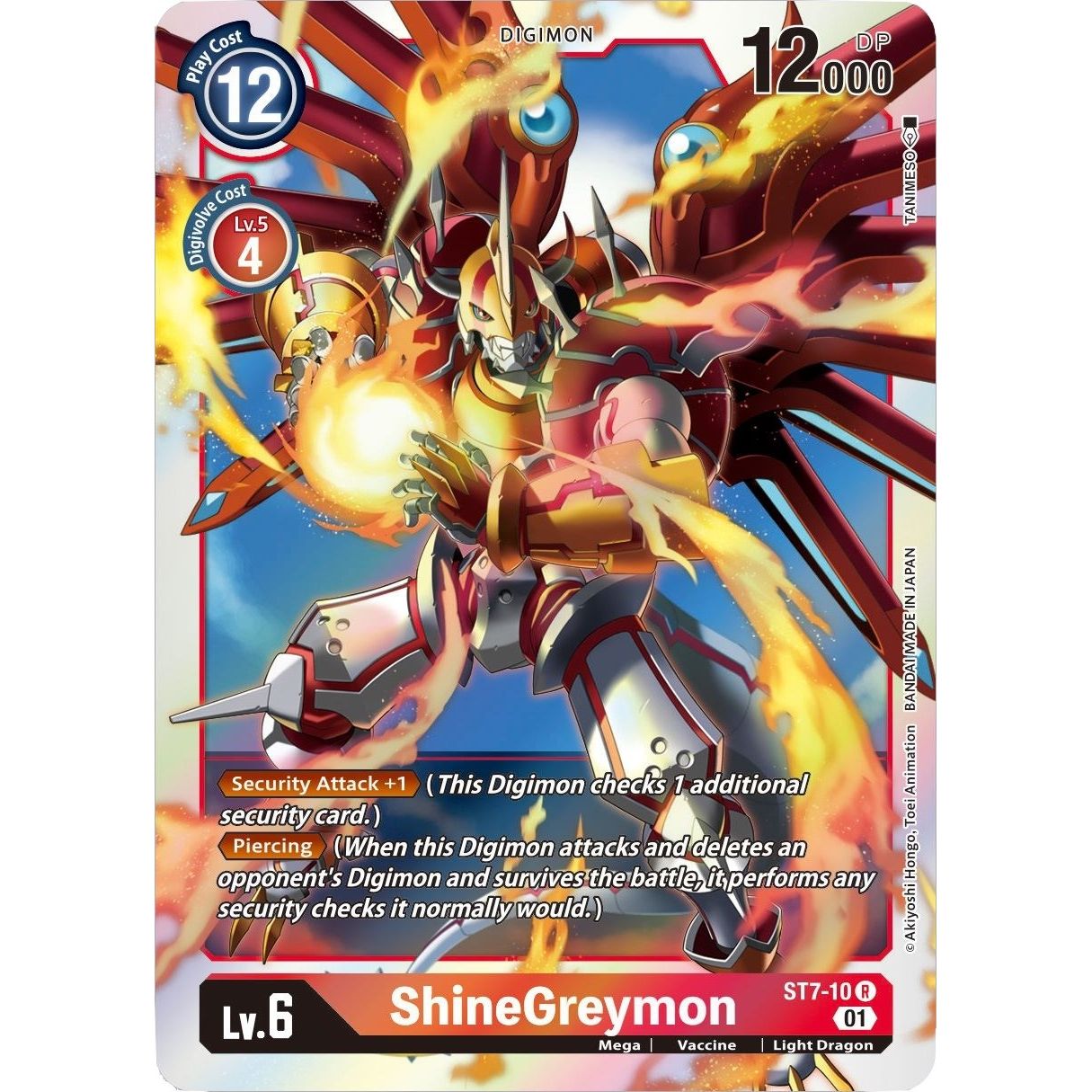 Image for ShineGreymon (ST7-10 R) (ST-7) - Digimon Card Game