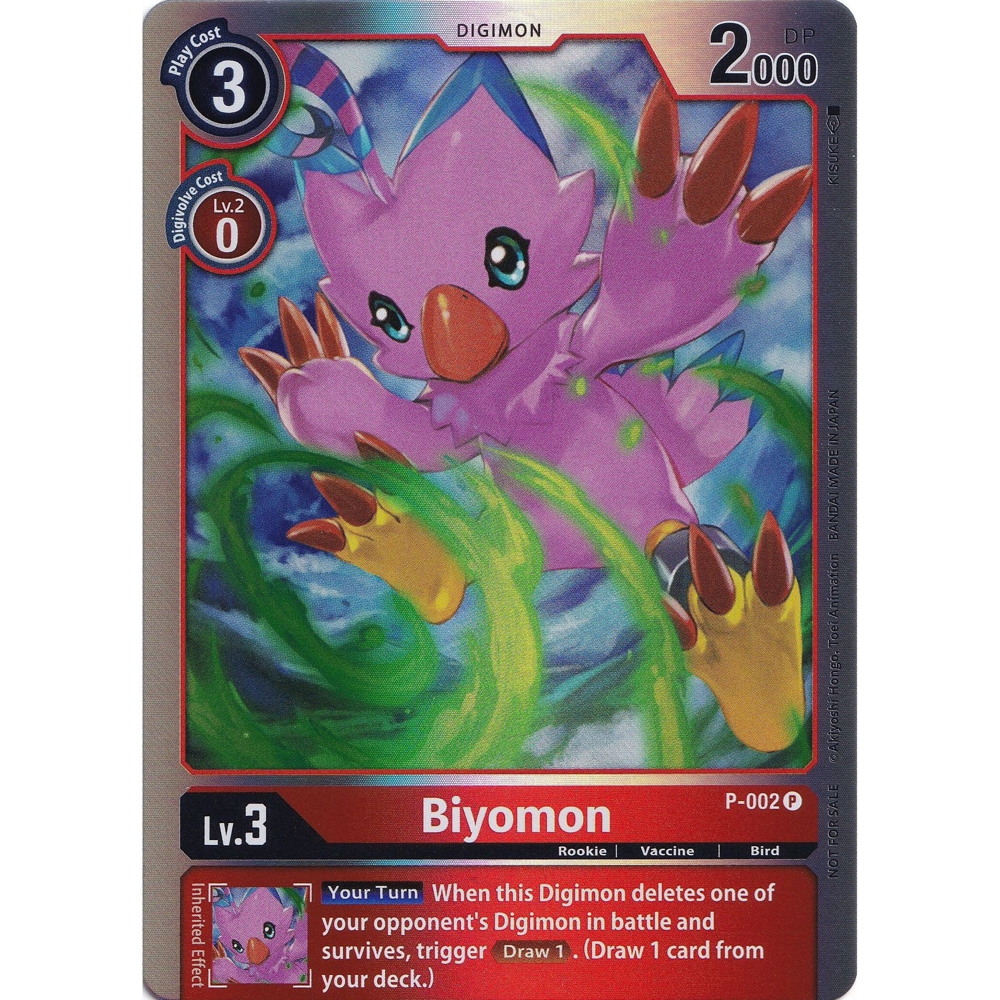 Image for Biyomon - P-002 (Rainbow Foil) (P-002 P) (D-PR) - Digimon Card Game