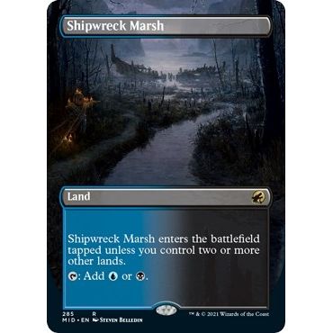 Image for Shipwreck Marsh (Borderless) (285) (MID) - Magic: The Gathering