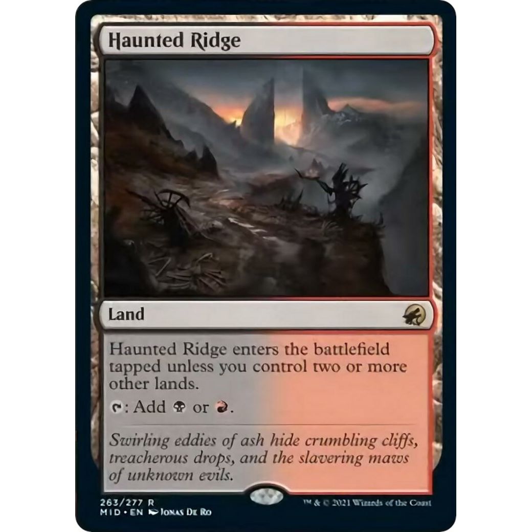Image for Haunted Ridge (263) (MID) - Magic: The Gathering