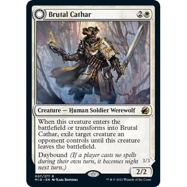 Image for Brutal Cathar (7) (MID) - Magic: The Gathering