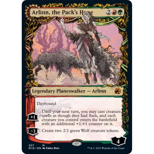 Image for Arlinn, the Pack's Hope (Showcase) (307) (MID) - Magic: The Gathering