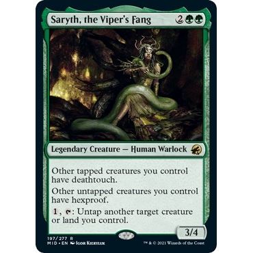 Image for Saryth, the Viper's Fang (197) (MID) - Magic: The Gathering