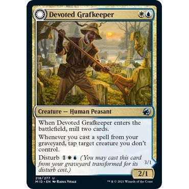 Image for Devoted Grafkeeper (218) (MID) - Magic: The Gathering