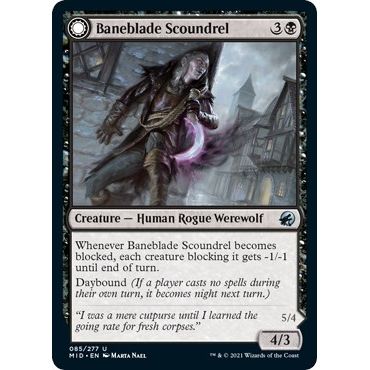 Image for Baneblade Scoundrel (85) (MID) - Magic: The Gathering