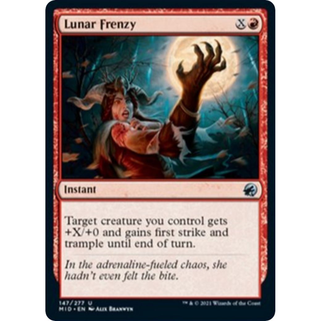 Image for Lunar Frenzy (147) (MID) - Magic: The Gathering