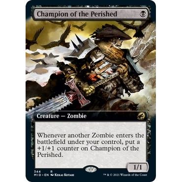 Image for Champion of the Perished (Extended Art) (344) (MID) - Magic: The Gathering