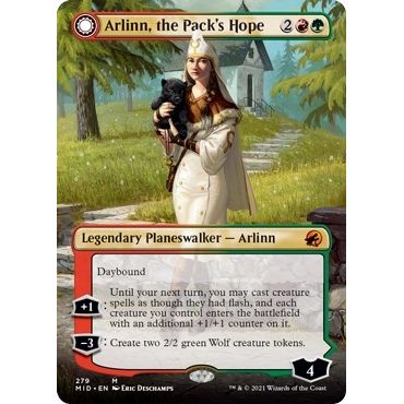 Image for Arlinn, the Pack's Hope (Borderless) (279) (MID) - Magic: The Gathering
