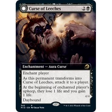 Image for Curse of Leeches (Extended Art) (345) (MID) - Magic: The Gathering