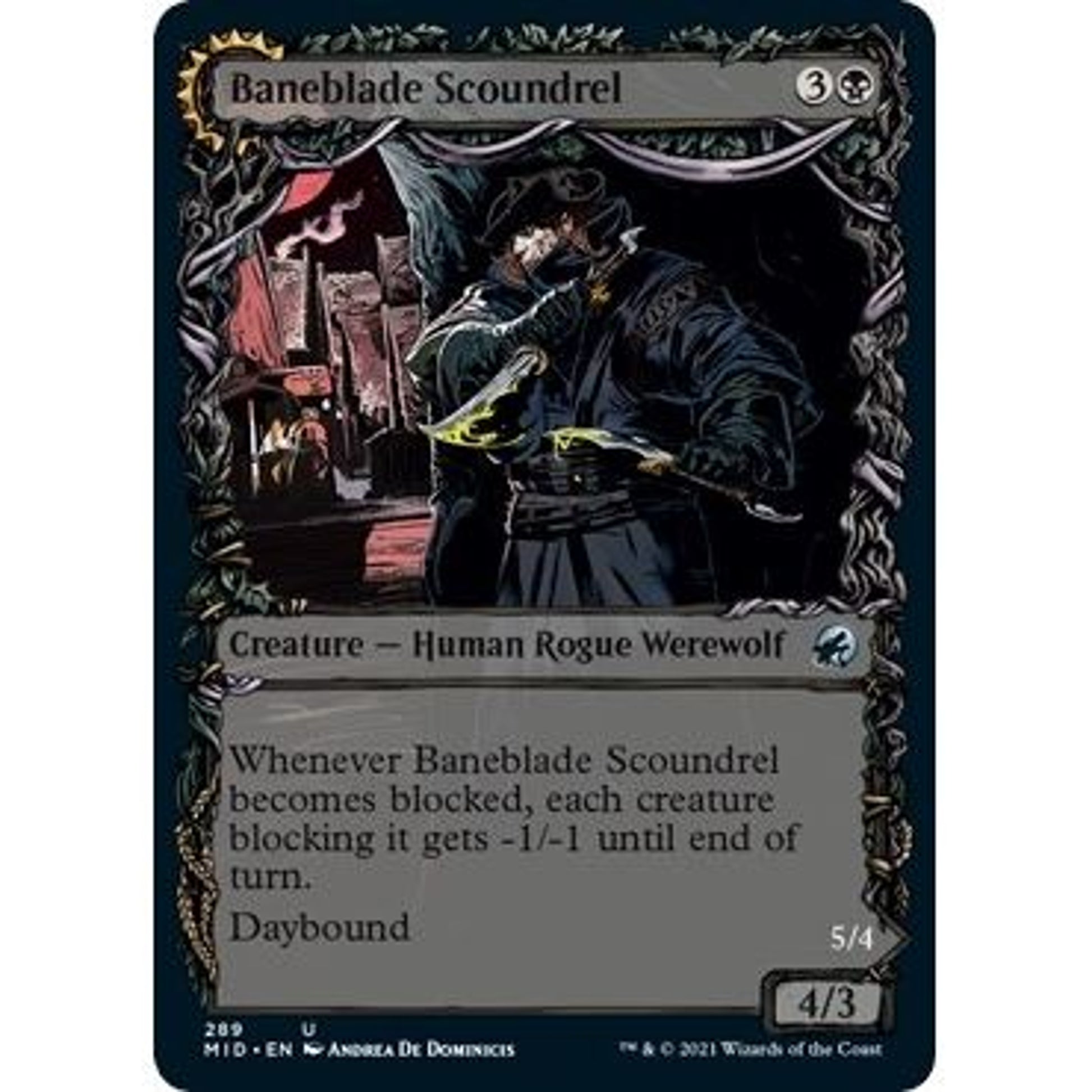 Image for Baneblade Scoundrel (Showcase) (289) (MID) - Magic: The Gathering