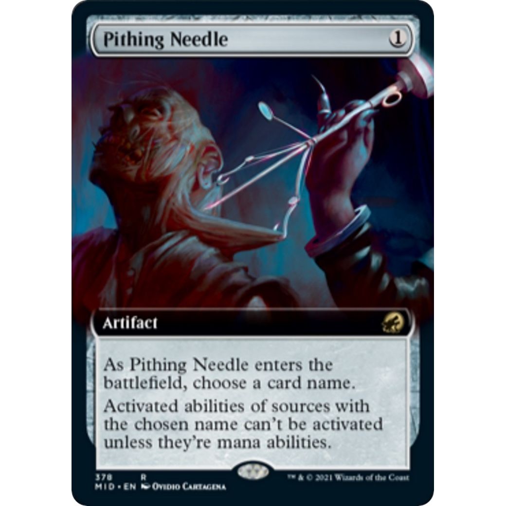 Image for Pithing Needle (Extended Art) (378) (MID) - Magic: The Gathering