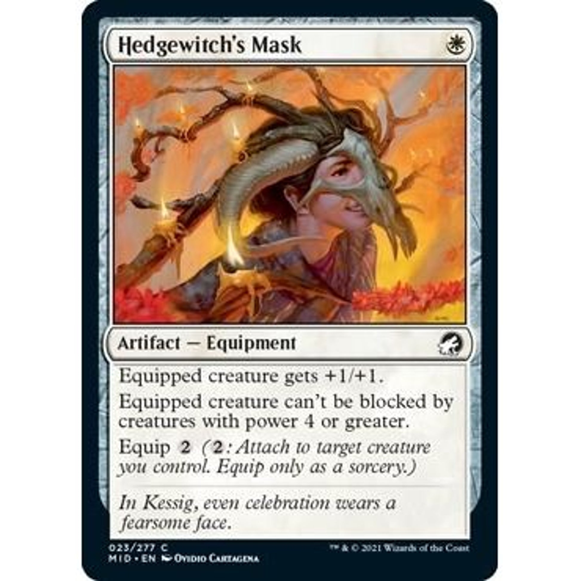 Image for Hedgewitch's Mask (23) (MID) - Magic: The Gathering