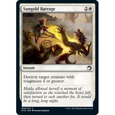 Image for Sungold Barrage (36) (MID) - Magic: The Gathering