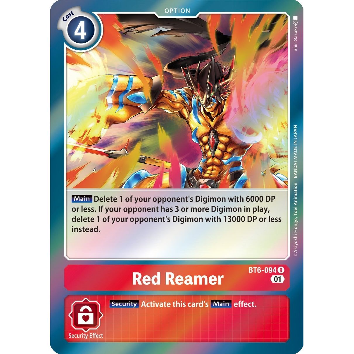 Image for Red Reamer (BT6-094 R) (BT06) - Digimon Card Game
