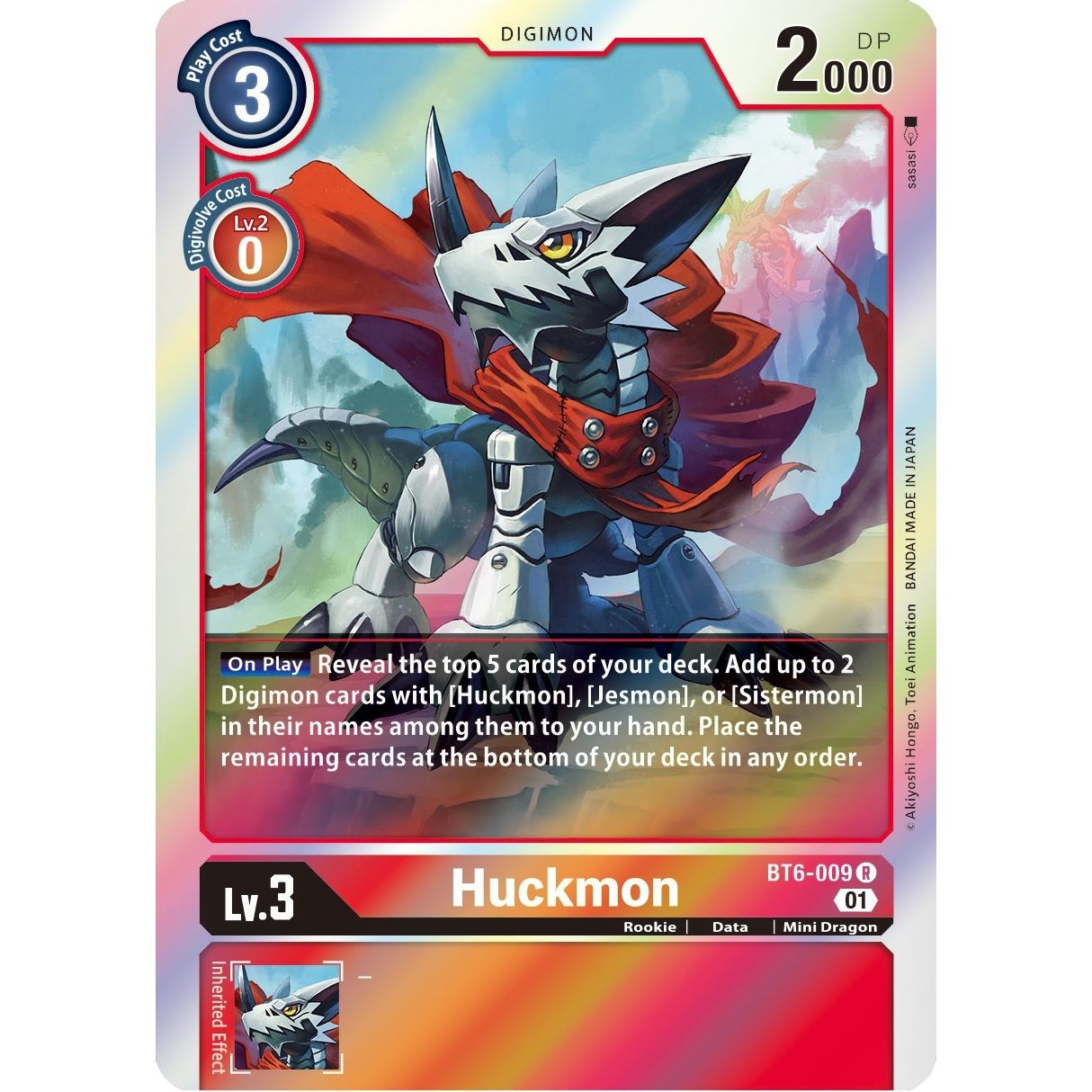 Image for Huckmon (BT6-009 R) (BT06) - Digimon Card Game