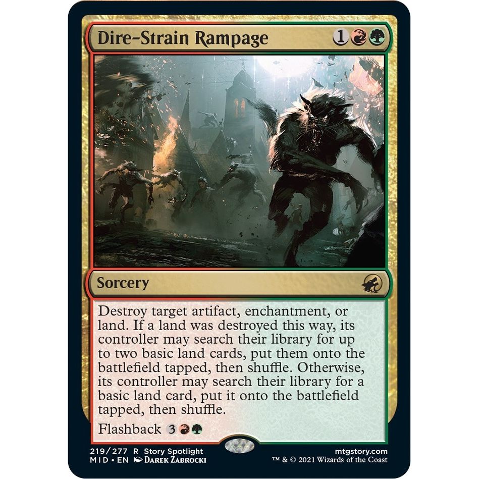 Image for Dire-Strain Rampage (219) (MID) - Magic: The Gathering