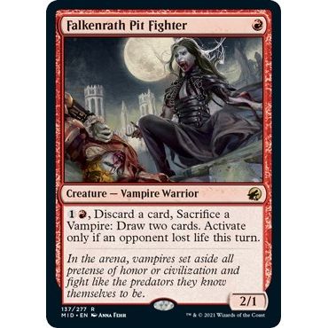 Image for Falkenrath Pit Fighter (137) (MID) - Magic: The Gathering