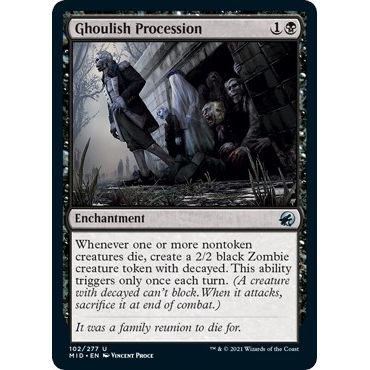 Image for Ghoulish Procession (102) (MID) - Magic: The Gathering